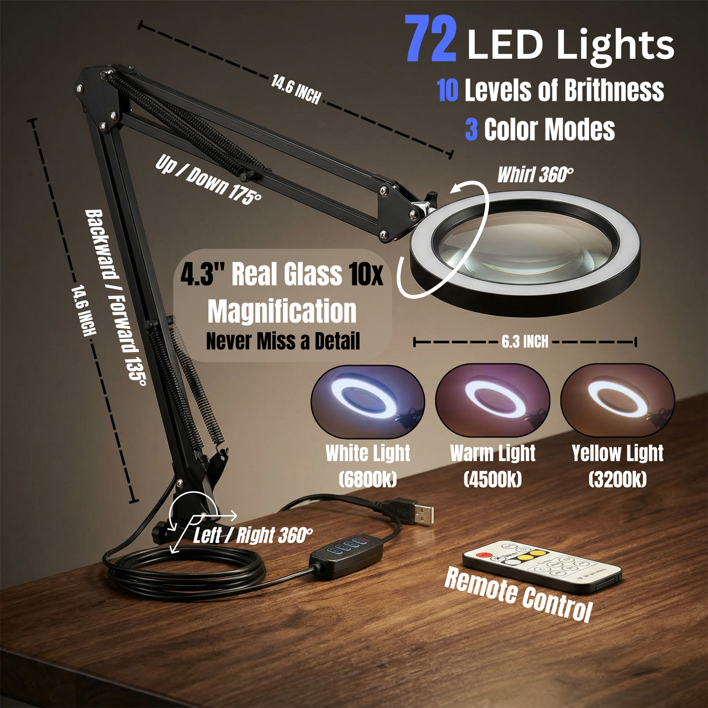 Avella Vision Desk Magnifier Pro