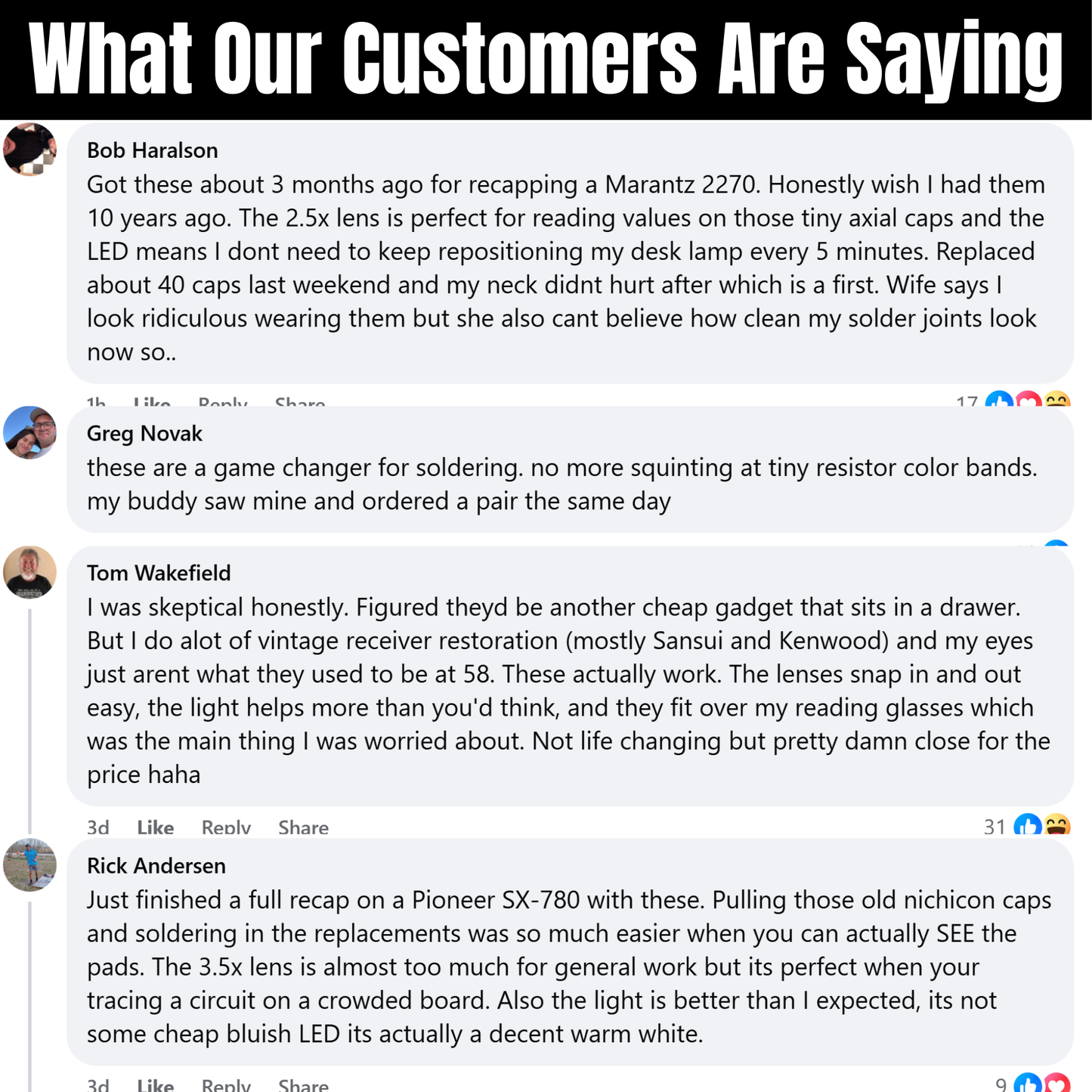 Avella Vision Pro Magnifying Glasses