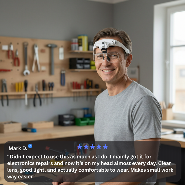 Avella Vision Pro fitting over prescription glasses